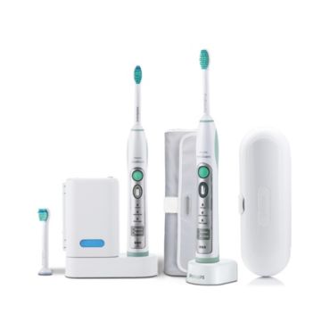 Philips  Două periuţe de dinţi Sonic reîncărcabile 3 moduri HX6932/34