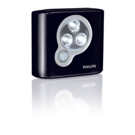 Philips  Batteriebetriebene LED-Lampe Schwarz LAC51AWZB