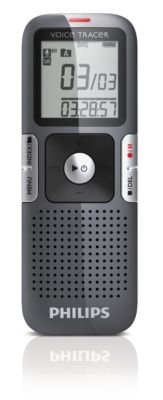 Digitale recorder met spraakvolume-indicator en ClearVoi