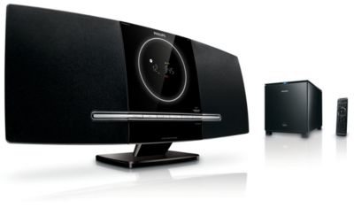 &Eacute;l&eacute;gante microcha&icirc;ne DVD, caisson de basses sans fil