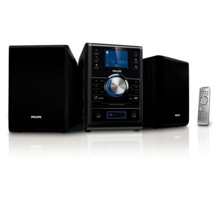 Philips  DVD-mikrokotiteatteri DivX-toisto MCD395/12