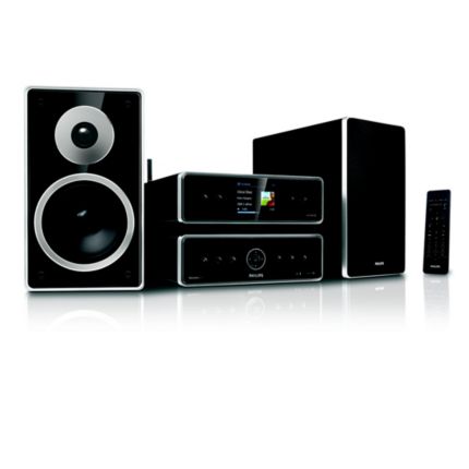 Philips Streamium Wireless Micro Hi-Fi System 160 GB/2000 CDs MCI500H/05
