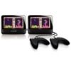 Dual screen portable DVD player