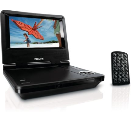 Philips  Портативный DVD-плеер Широкоформатный ЖКД 7
