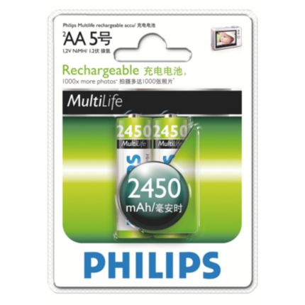 Philips  充电电池 AA R6B2A245/93