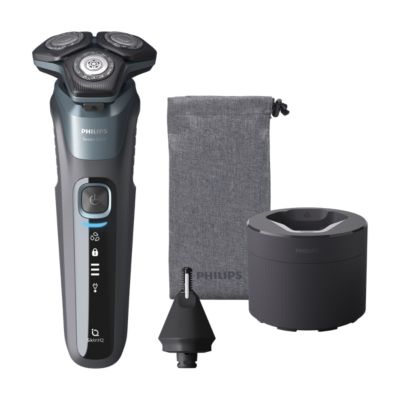 Afeitadora Philips Wet dry shaver series 5000 s558666 sin cable uso en seco y cuchillas steelprecision cortapatillas accesorio nariz. 60 min recortador desplegable completa tu look con que incorporado su cuerpo es mejor manera mantener bigote