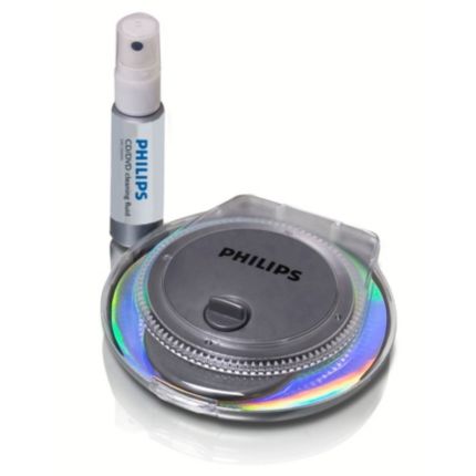 Philips  Limpiador radial de CD/DVD Sistema de limpieza líquida SAC3504W/27