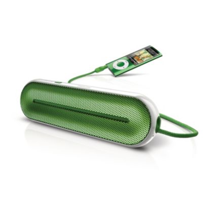 Philips  Speaker on Philips   Mp3 Portable Speaker Universal 3 5mm Green   Sba1600grn 27