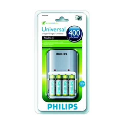 Philips  Universal-Ladegerät  SCB3030NB/12