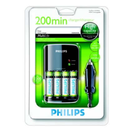 Philips  Akkuladegerät 200 Minuten SCB4355CB/12