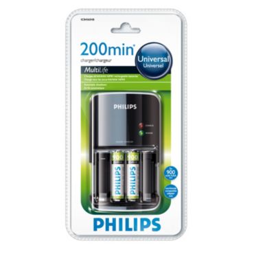 Philips  Φορτιστής μπαταρίας 200 λεπτά SCB4365NB/12