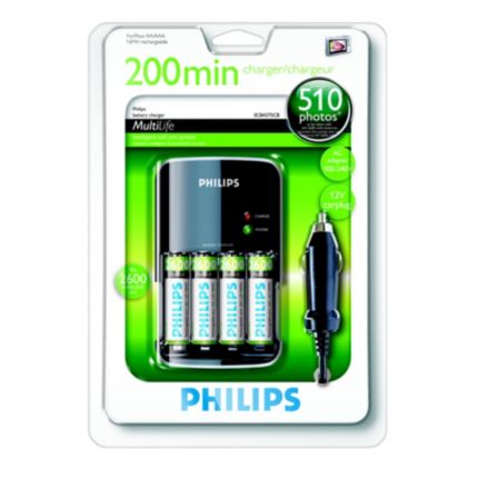 Philips  Зарядное устройство для акк. батарей 200 минут SCB4375CB/12