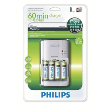Philips  电池充电器 1 小时 SCB5655NB/93