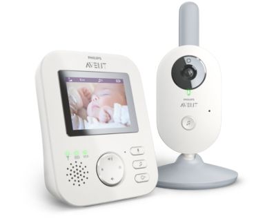 Philips Avent Scd83301 autonomía +10h pantalla de 2.7 alcance 300 metros nanas relajantes baby monitor con vigilabebes scd833