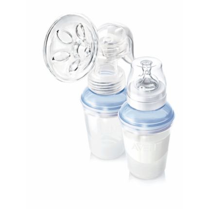 Philips  Extractor de leche manual con sistema de almacenamiento VIA SCF290/12