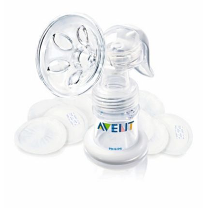 Philips  Manual breast pump with disposable breast pads SCF290/15