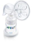 Includes 4oz bottle Manual breast pump