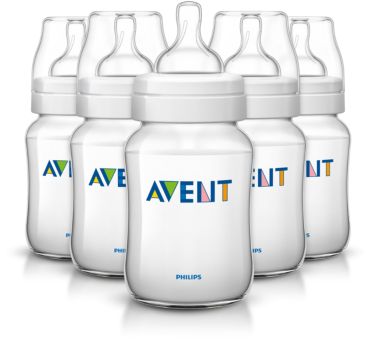 5 Classic 9oz Slow Flow Nipple Feeding bottle