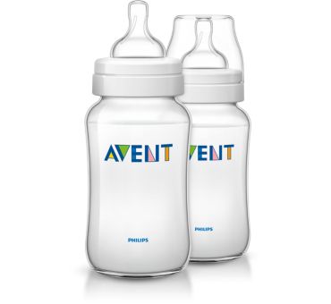 2 Classic 11oz Variable Flow Nipple Feeding bottle