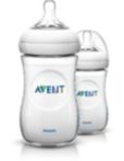 2 Natural 9-oz/260-ml Feeding bottle