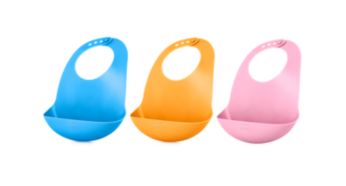 Με σαλιάρα-ψιχουλοσυλλέκτη