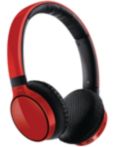Casque stéréo Bluetooth circum-aural, rouge