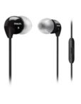 Svart in-ear-headset