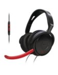 Casque pour jeux PC avec micro réglable, noir