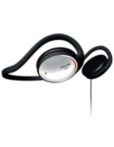 Black and White Neckband Headphones