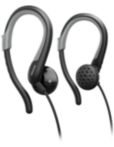Black and Yellow Ear hook Headphones