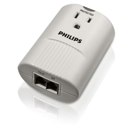 Philips  Surge protector Wall tap SPP2301WC/17
