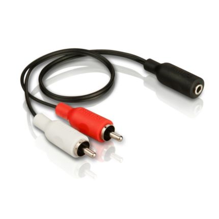 Philips  Stereo-Y-Kabel 3,5 mm Klinke (Bu.) - 2 Cinch (St.) SWA2159W/10