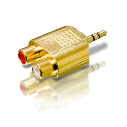Philips  Adaptador estéreo Y 3,5 mm (macho) a 2 RCA (hembra) SWA3032S/10
