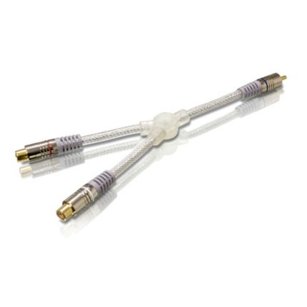 Philips  Cable estéreo Y RCA (macho) y 2 RCA (hembra) SWA3553/10