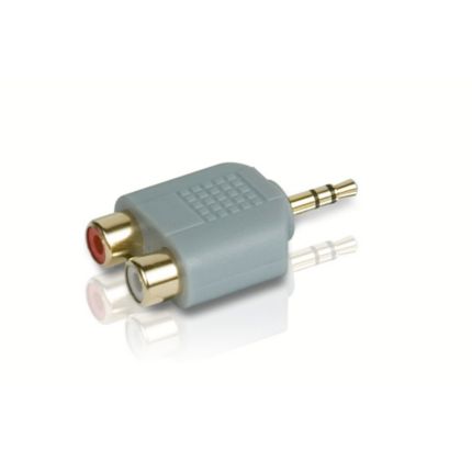 Philips  Stereo-Y-Adapter 3,5 mm(Stecker) - 2 Cinch (Buchse) SWA4552W/10