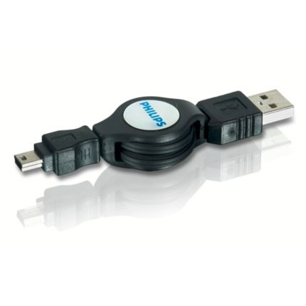 Philips  Cabo USB 2.0 Conectores mini B de 5 pinos/A SWR1202/10
