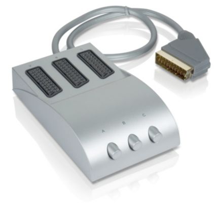 Philips  Conmutador euroconector 3 vías SWS7683W/10