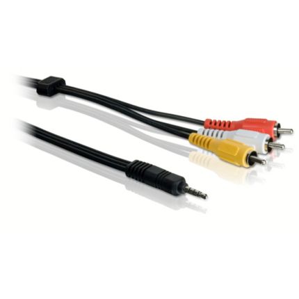 Philips  3,5mm - kompozitní AV kabel 2,0m SWV2233W/10