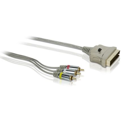 Philips  Cabo composto A/V para Scart 1,5 m SWV3632W/10