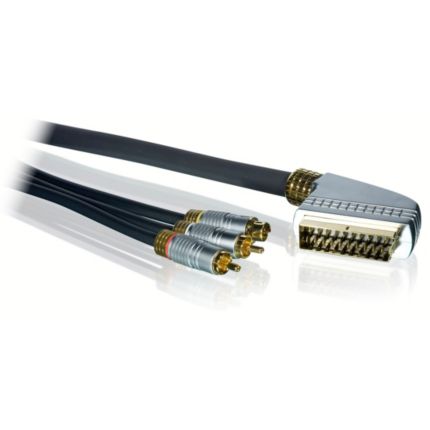 Philips  Scart / 3 Cinch-Kabel 1,5 m SWV6602/10