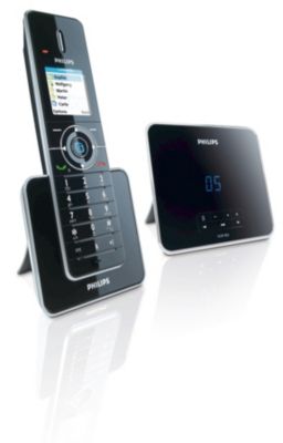 T&eacute;l&eacute;phone sans fil avec r&eacute;pondeur compatible avec Skype
