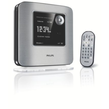 Philips Streamium Satélite para Wireless Music Center 7 canciones diferentes de alarma diaria WAK3300/12