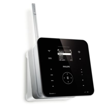 Philips Streamium Wireless Music Station Free Internet radio WAS6050/05