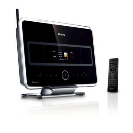 Philips Streamium Wireless Music Station Free Internet radio WAS7500/05