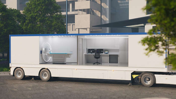 Interior view of Philips Mobile MR