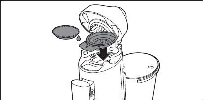 Utilice una monodosis de café usada en la cafetera SENSEO Twist