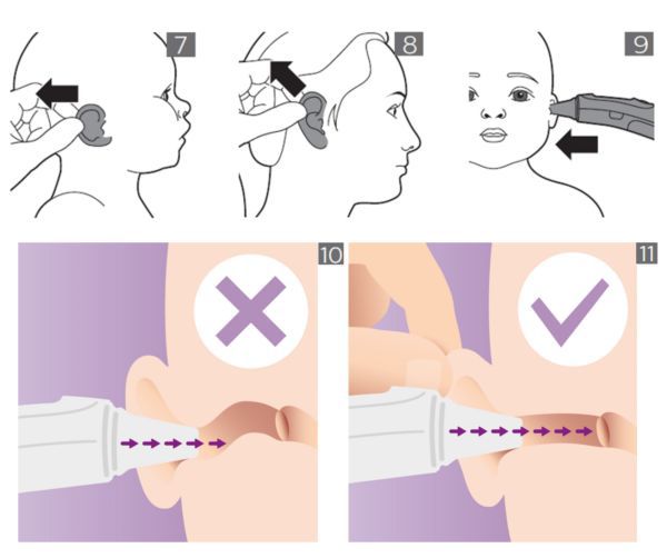 Ear thermometer how to on sale use