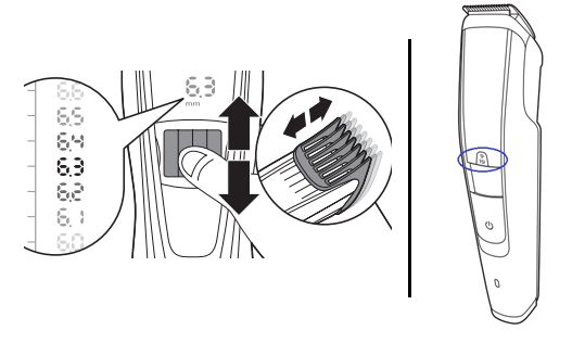 Philips Groomer med zoomehjul