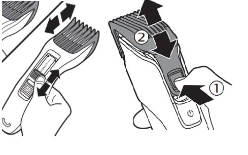 Philips Groomer length settings