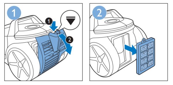 Philips vacuum cleaner exhaust filter